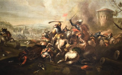 Antiquités - Scène de Bataille - Jacques Courtois le Bourguignon (1621 - 1676)